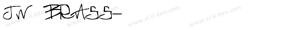 jw brass字体转换